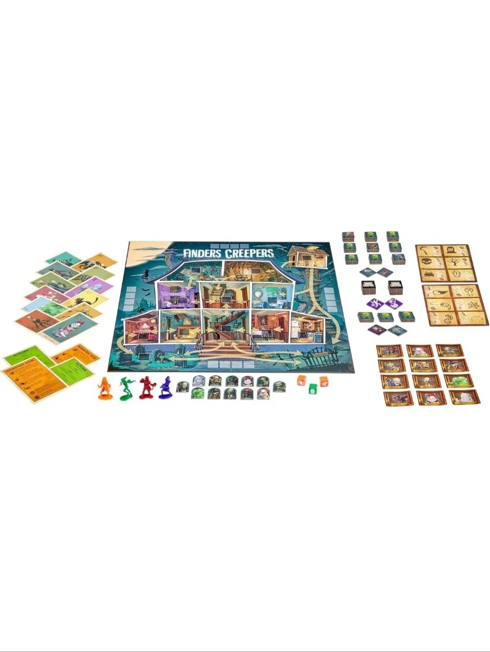 Finders Creepers Board Game - Black/Green